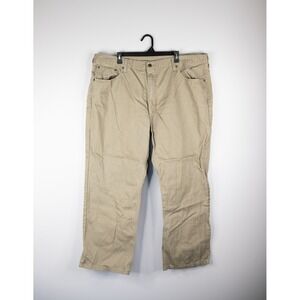 Levi's 559 Relaxed Straight Jeans Mens 46x30 Tan Khaki Excellent WaterLess Denim